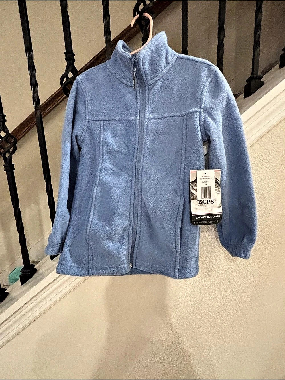 Swiss Alps Little kids Polar Fleece Blue Fleece Jacket kids 6X NWT